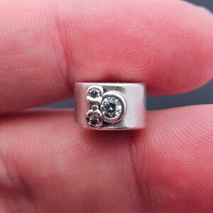925 Sterling Silver Pandora Mickey Minnie Mouse Crystal Clip Charm Bead
